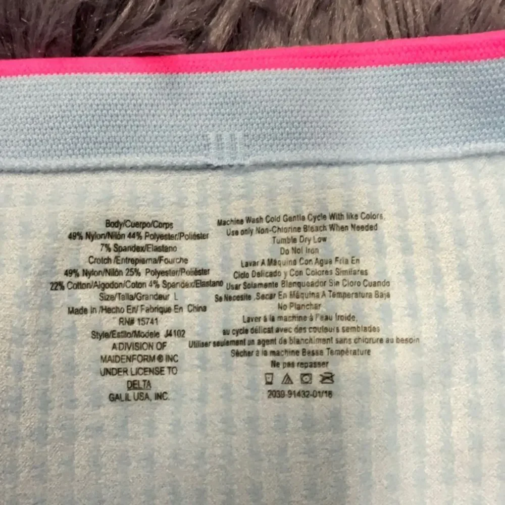 Set of 2 Maidenform Large 10/12 Plaid BoyShorts - New